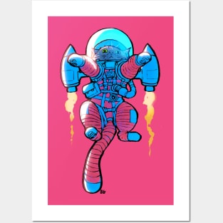 Rocket Cat Posters and Art